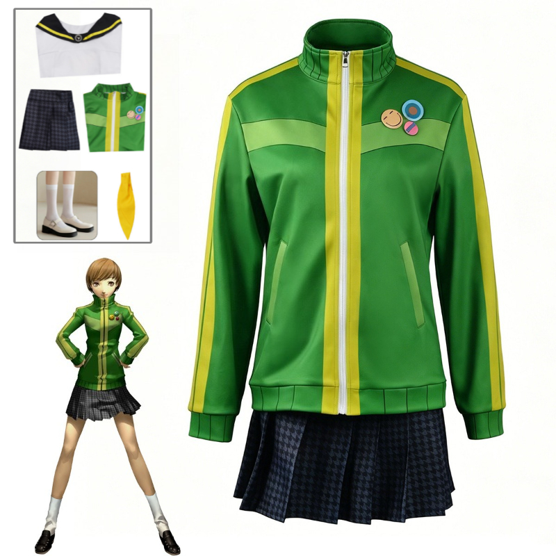 Pleated Skirt Women - Persona 4 Chie Satonaka Cosplay Costume