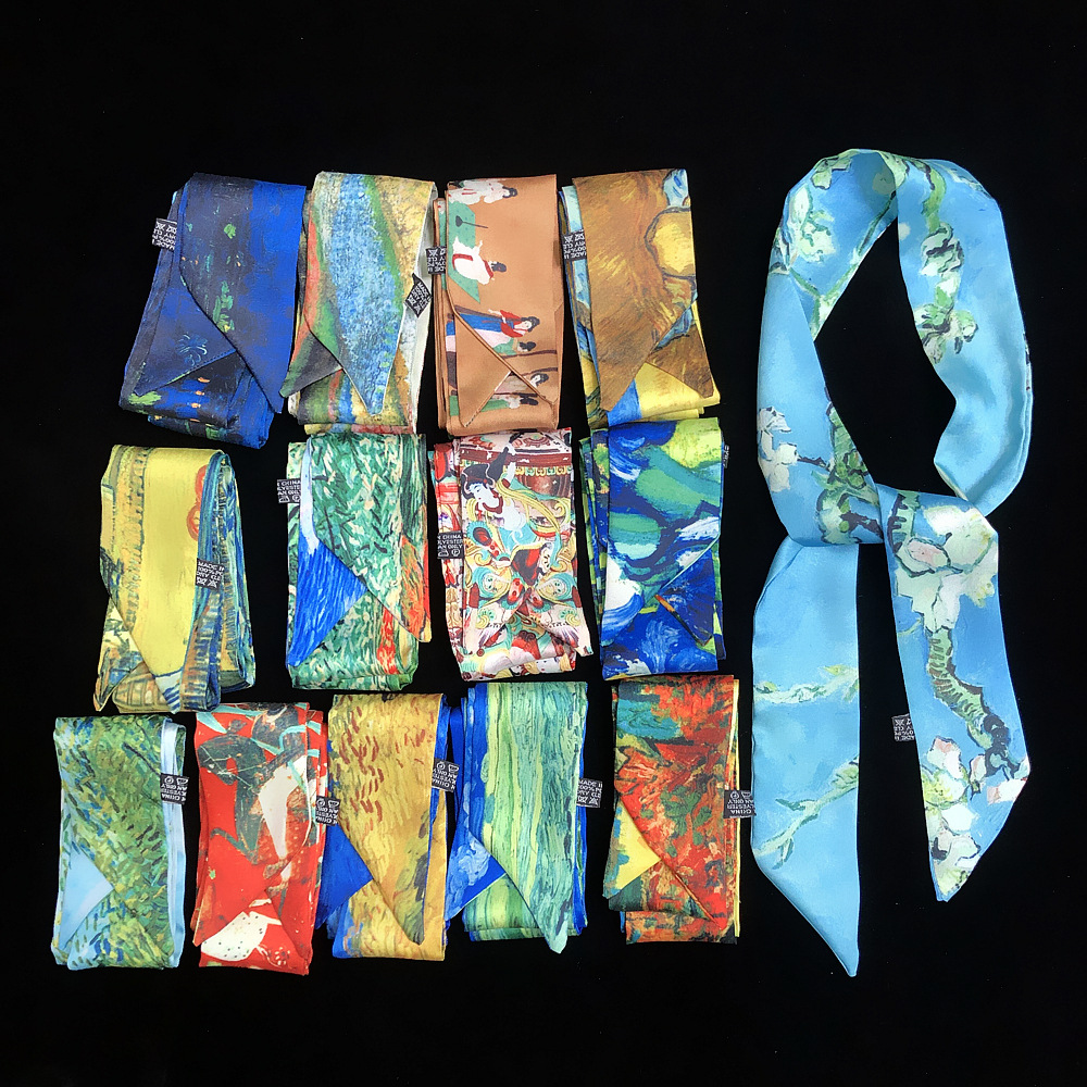 Women Fashion Necktie - 2023 Van Gogh Oil Painting Twill