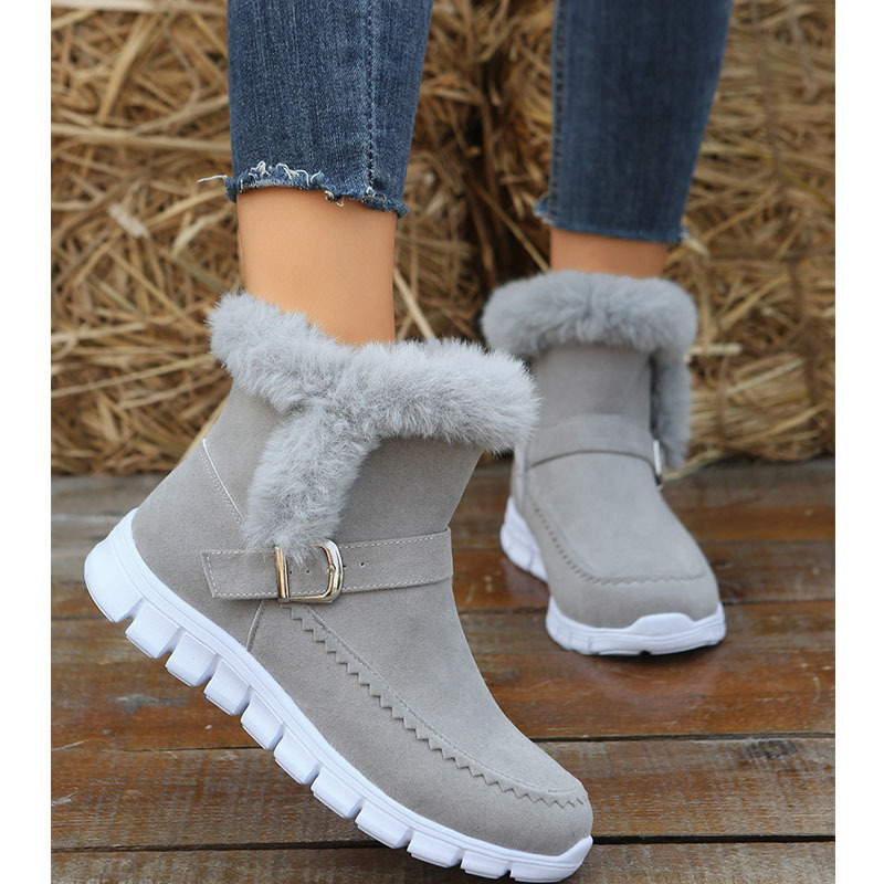 Women Fashion Korean - Women's Korean Fashion Flat Short Snow