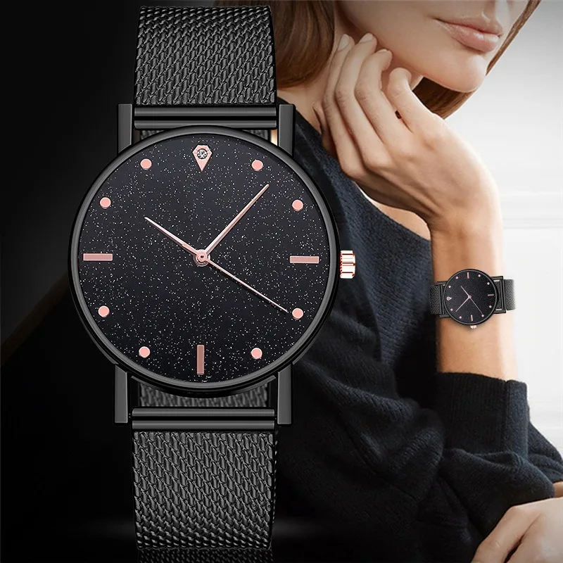 Women'S Fashion Digital Watch - 2025 Luxury Rose Gold Stainless Steel