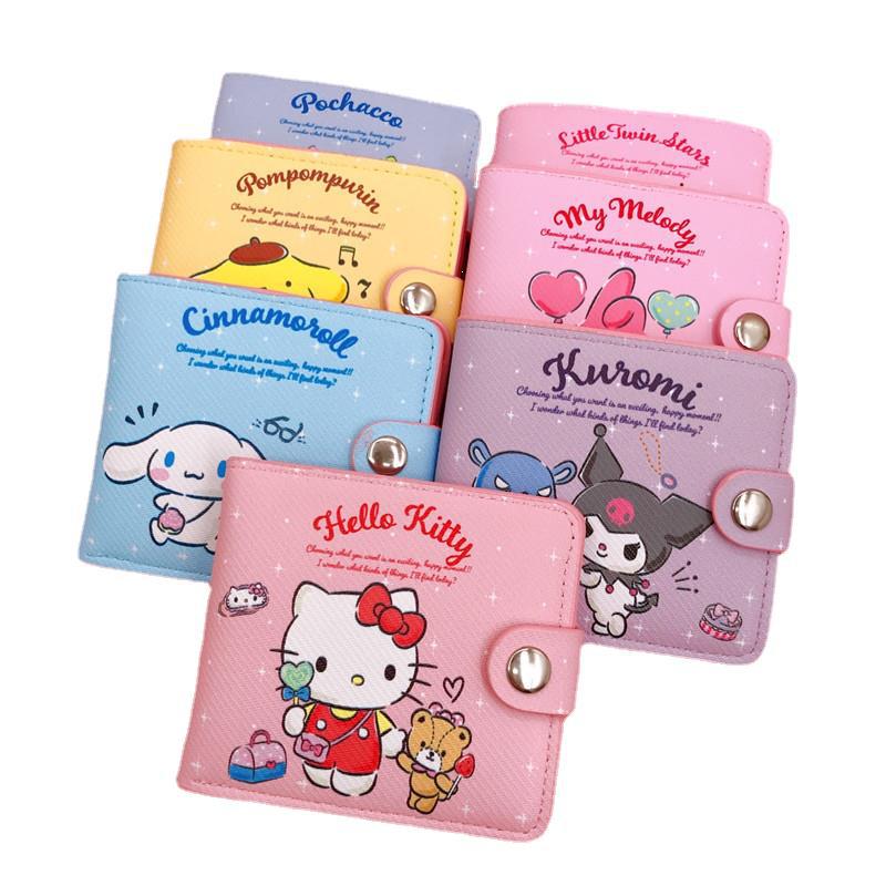 Coin Purse Women - HELLO KITTY Cartoon Pu Casual Money