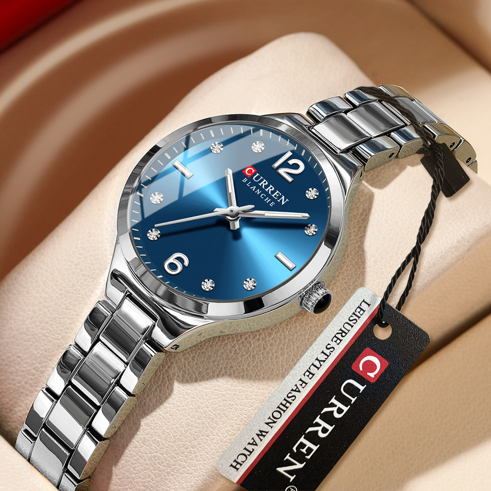 Women'S Fashion Digital Watch - CURREN Women Elegant Watch Stainless Steel