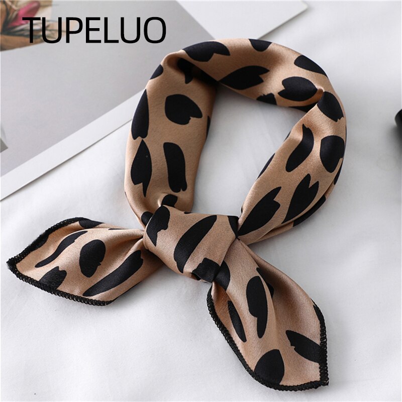 Women Fashion Necktie - Women Small Satin Silk Scarf Square