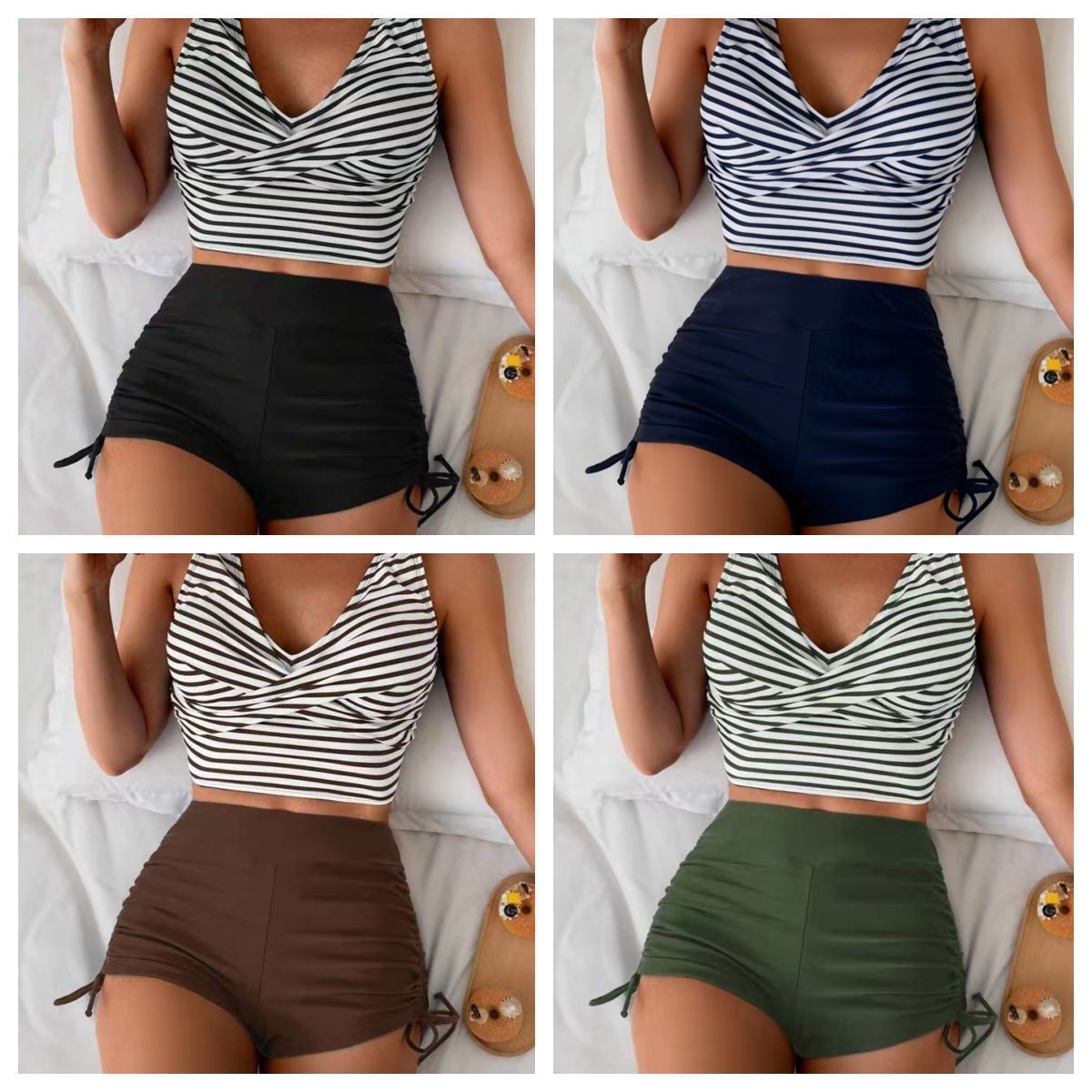 Women Swimwear Bikini Crop Top - Crop Top Women ulasan dan harga