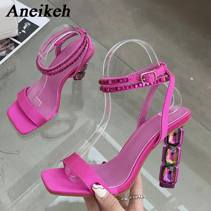 Aneikeh Square Head Crystal Di - Women'S Fashion Summer 2025 ulasan dan harga