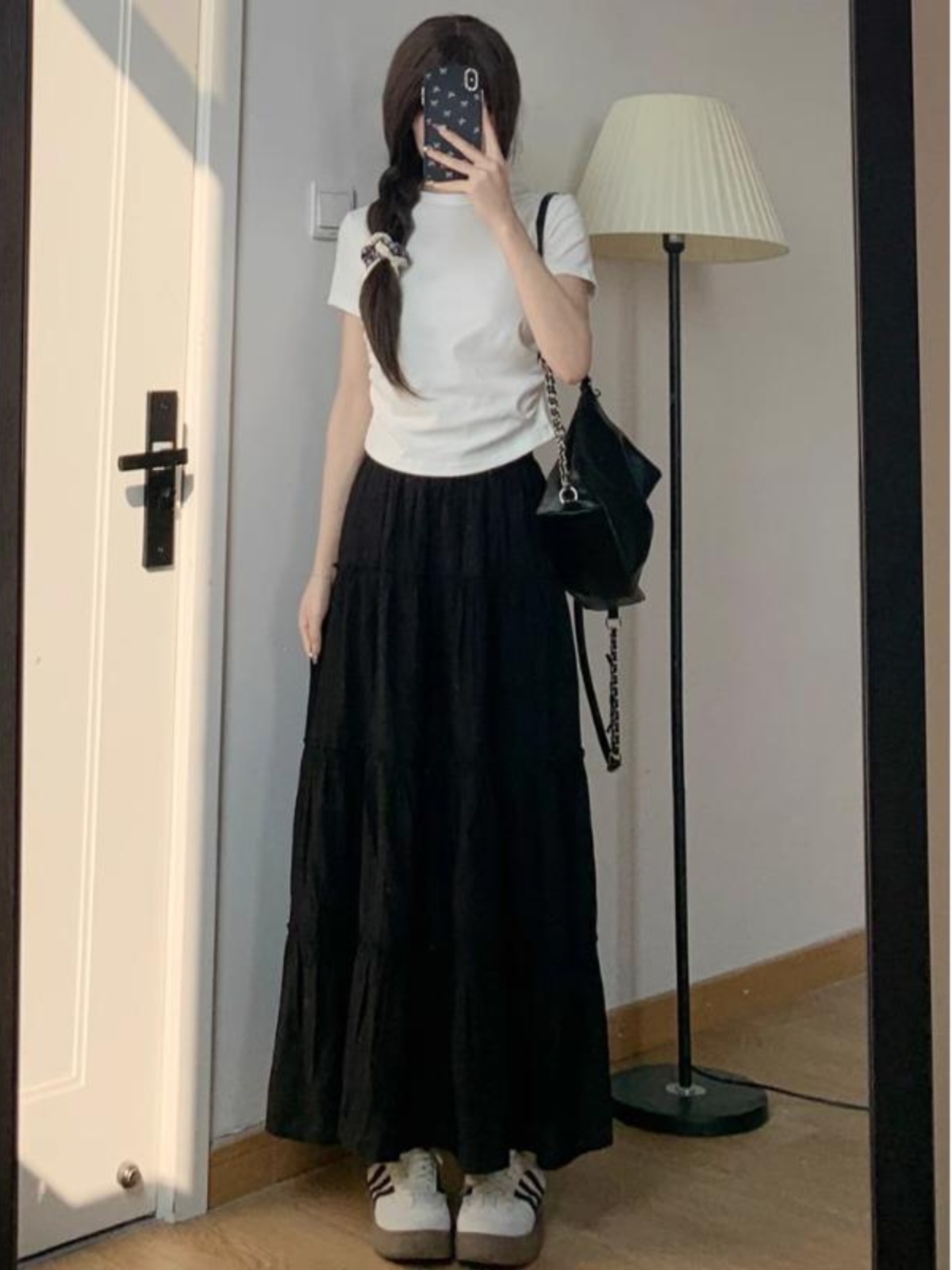 plus Size Women's White A-Line - A-Line Skirt Midi ulasan dan harga