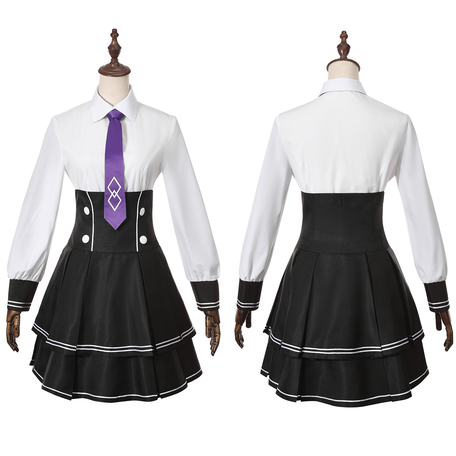Mash Kyrielight Cosplay Costum - Pleated Skirt Women ulasan dan harga
