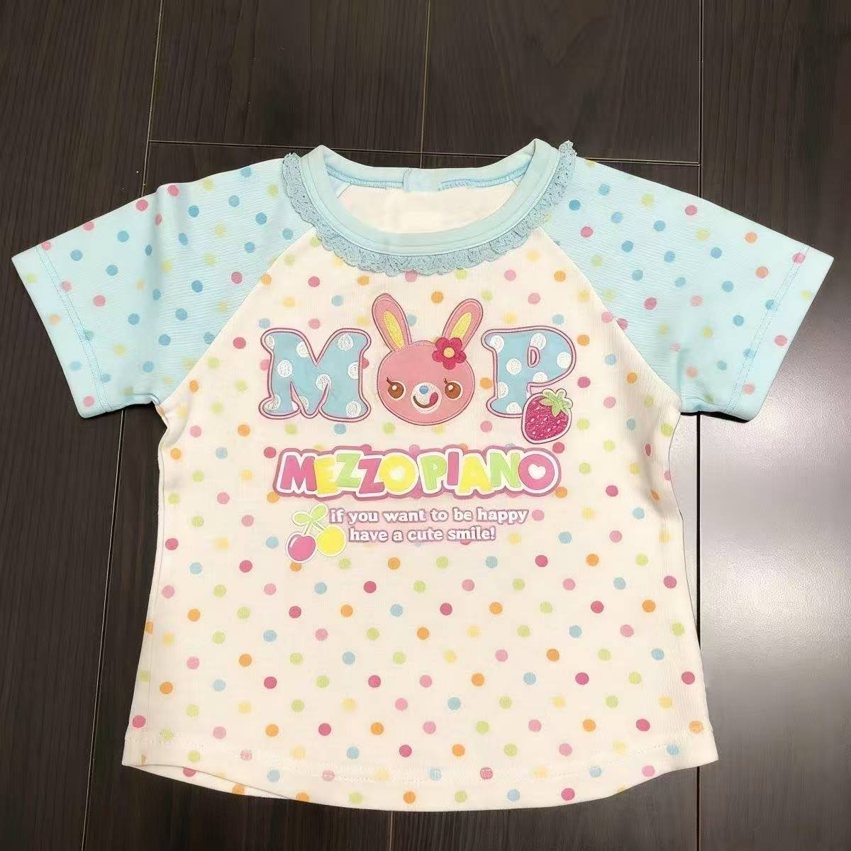 Vintage Kawaii Cute Short Slee - Crop Top Women ulasan dan harga