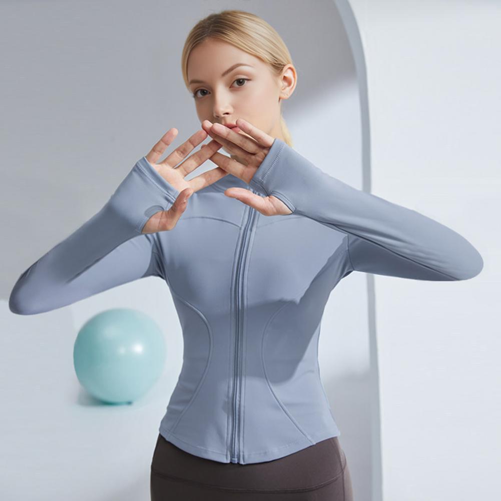 Yoga Clothes Thumb Hole Sleeve - Crop Top Women ulasan dan harga