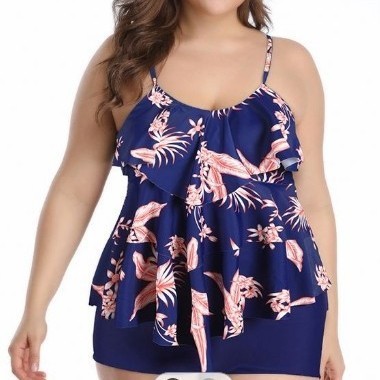 Tankini Woman Bikini Floral Pr - Crop Top Women ulasan dan harga