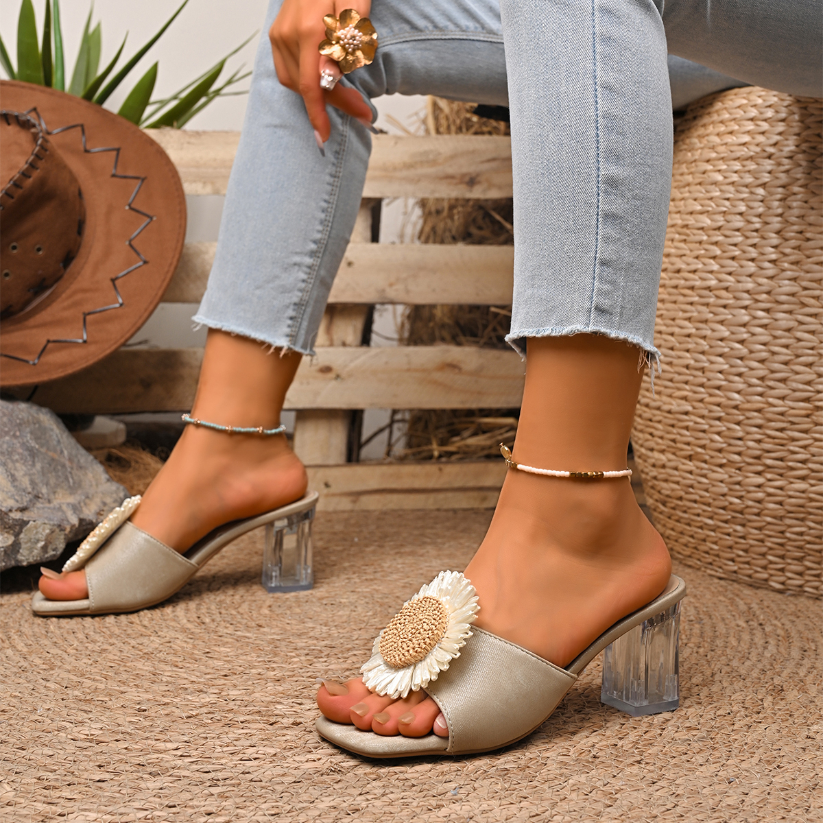 Women High Heel Sandals Slip o - Women'S Fashion Summer 2025 ulasan dan harga
