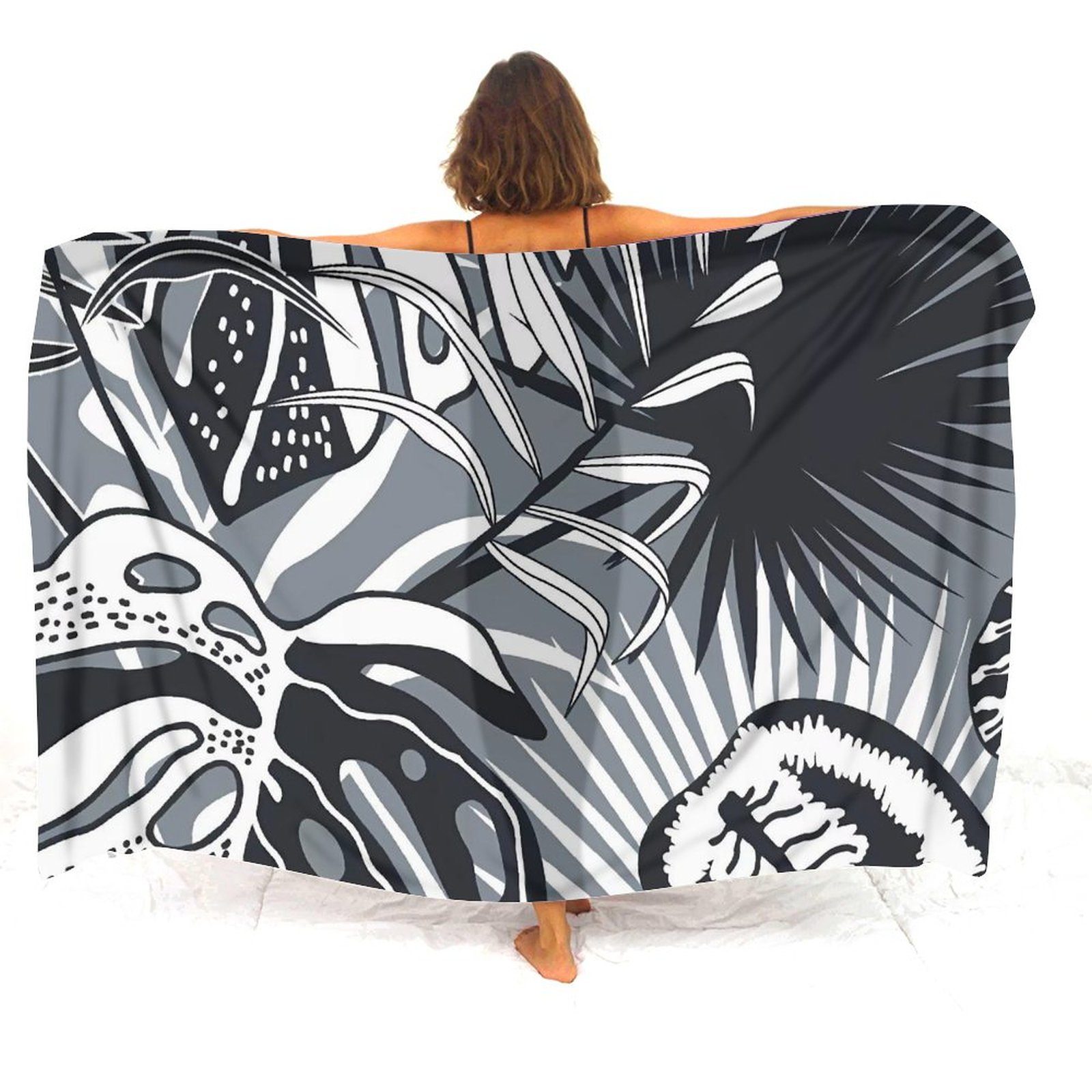 Polynesian Art Print Sarong La - Printed Wrap Skirt ulasan dan harga
