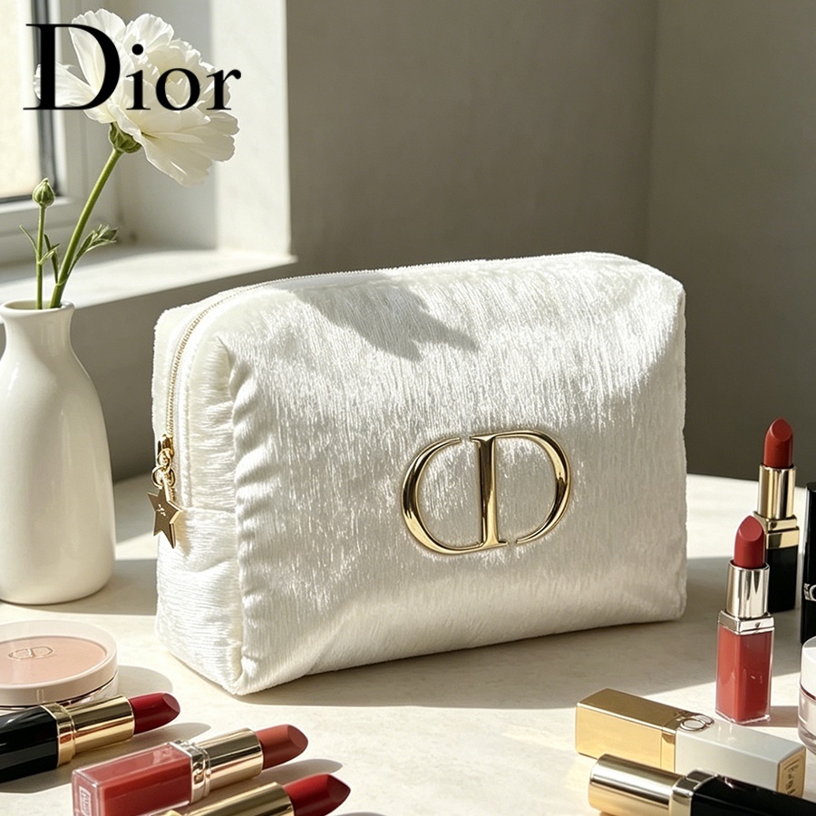 Dior’s Bag White Velvet Travel - Women Fashion Logo ulasan dan harga
