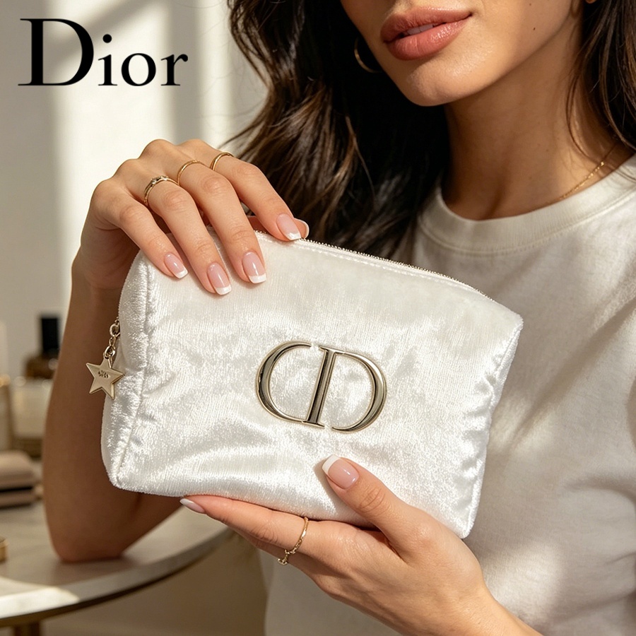 Dior’s Bag White Velvet Travel - Women Fashion Logo ulasan dan harga