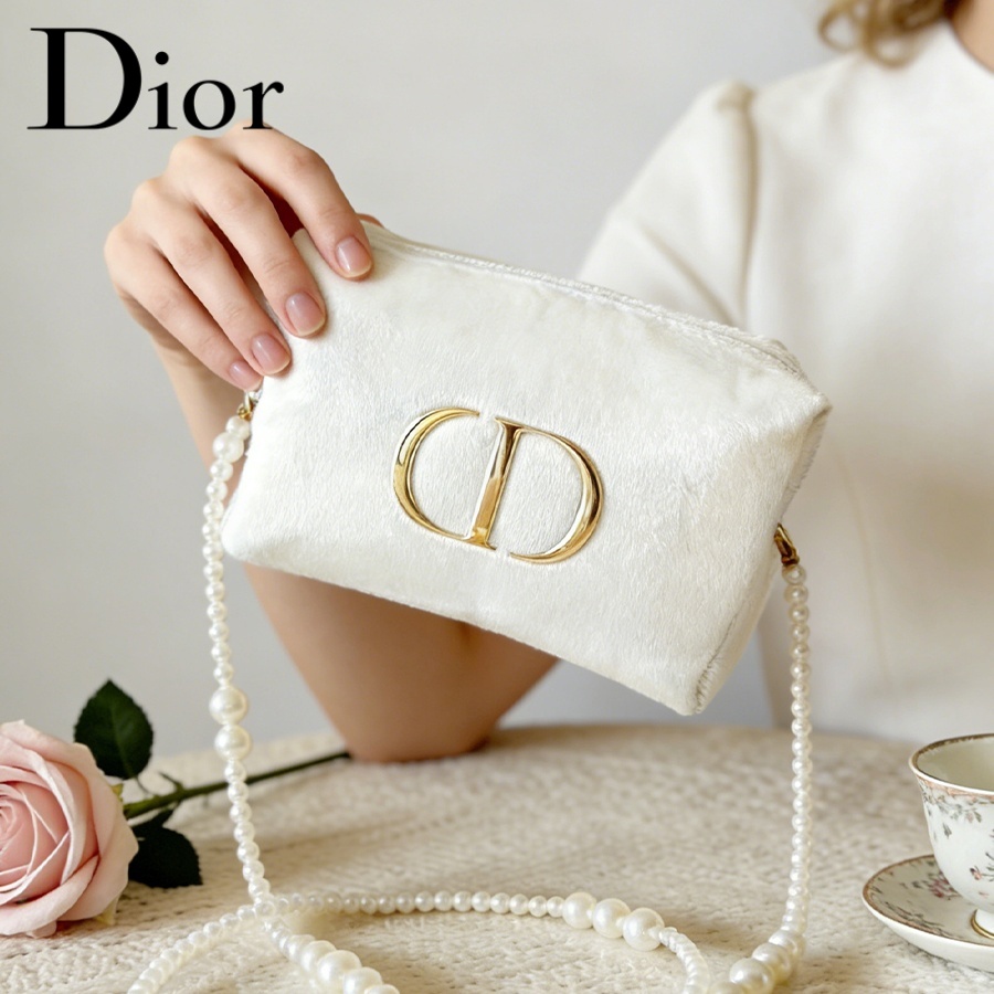 Dior’s Bag White Velvet Travel - Women Fashion Logo ulasan dan harga