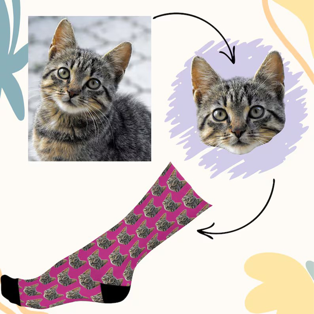 Customize face socks fashion h - Women Fashion Logo ulasan dan harga