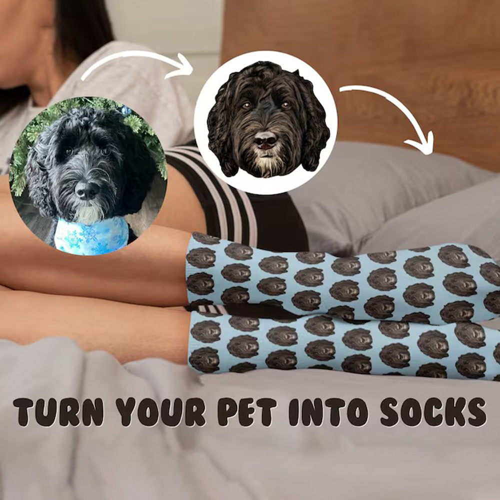 Customize face socks fashion h - Women Fashion Logo ulasan dan harga