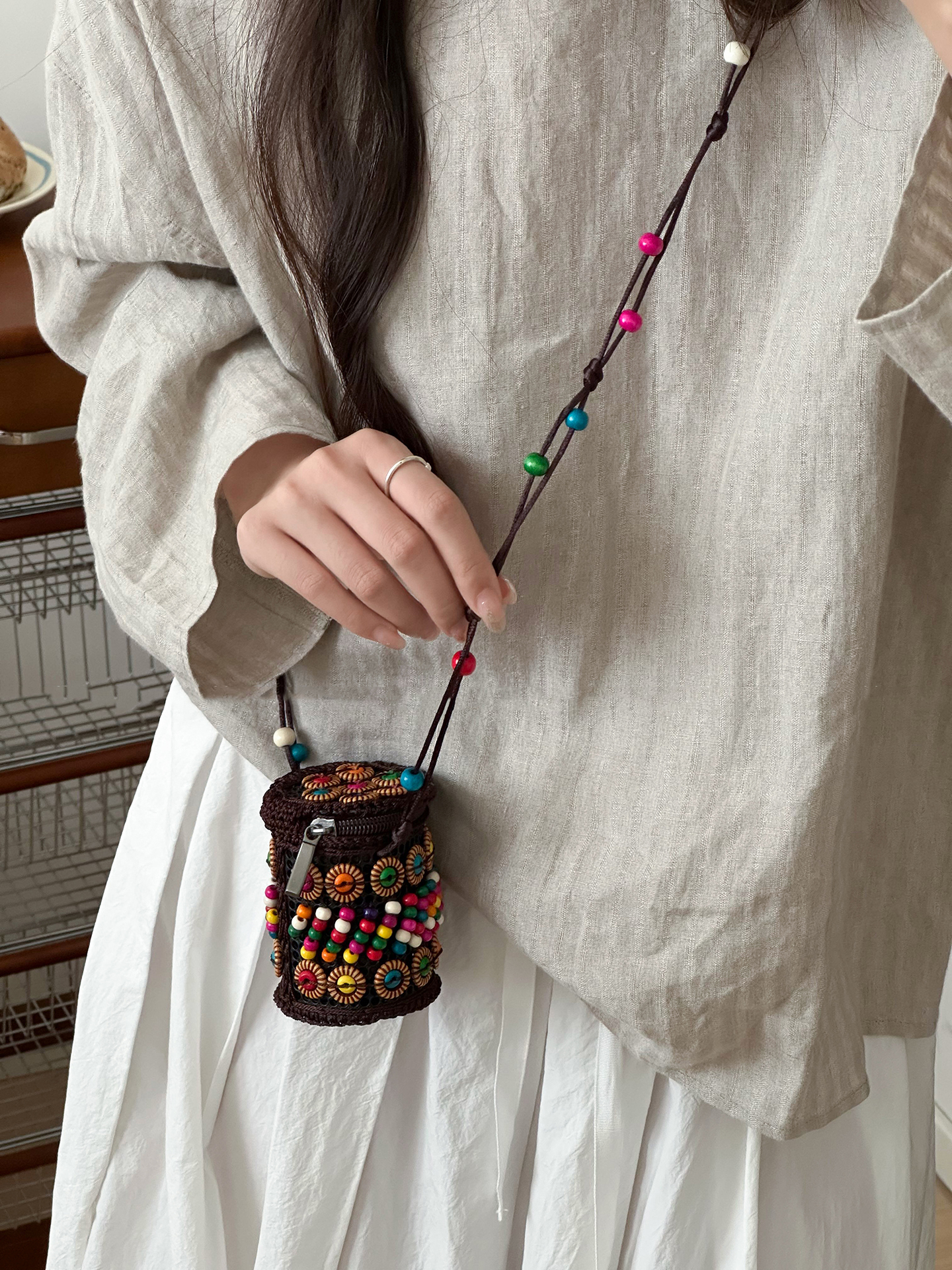 Bohemian Style Diagonal Cross  - Coin Purse Women ulasan dan harga