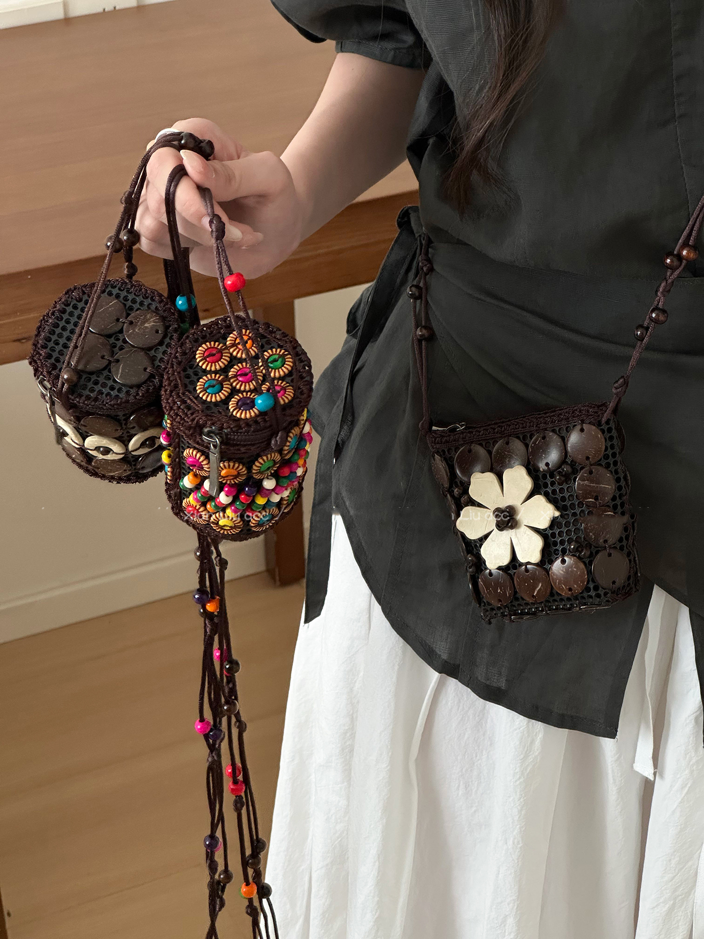 Bohemian Style Diagonal Cross  - Coin Purse Women ulasan dan harga