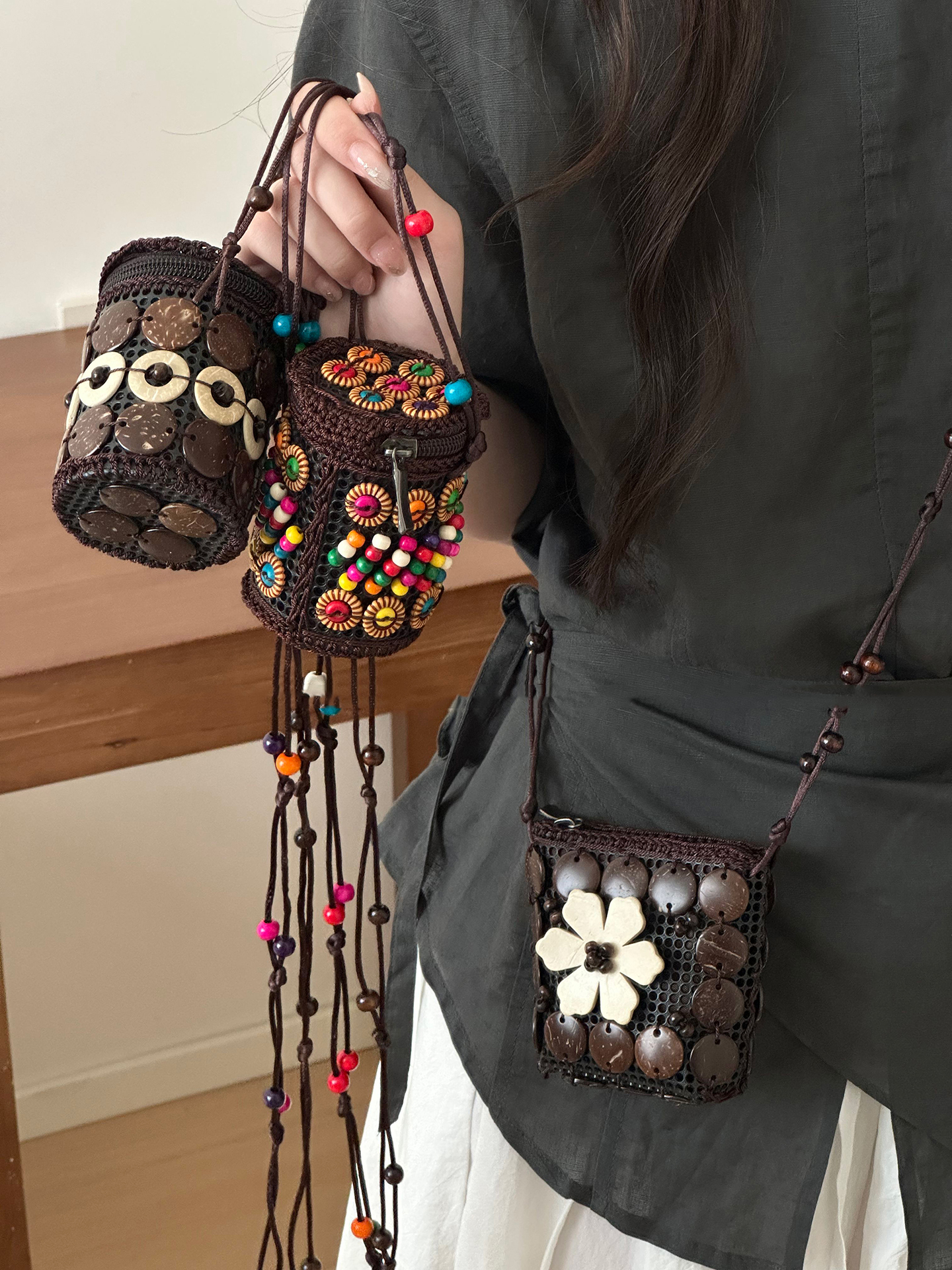 Bohemian Style Diagonal Cross  - Coin Purse Women ulasan dan harga