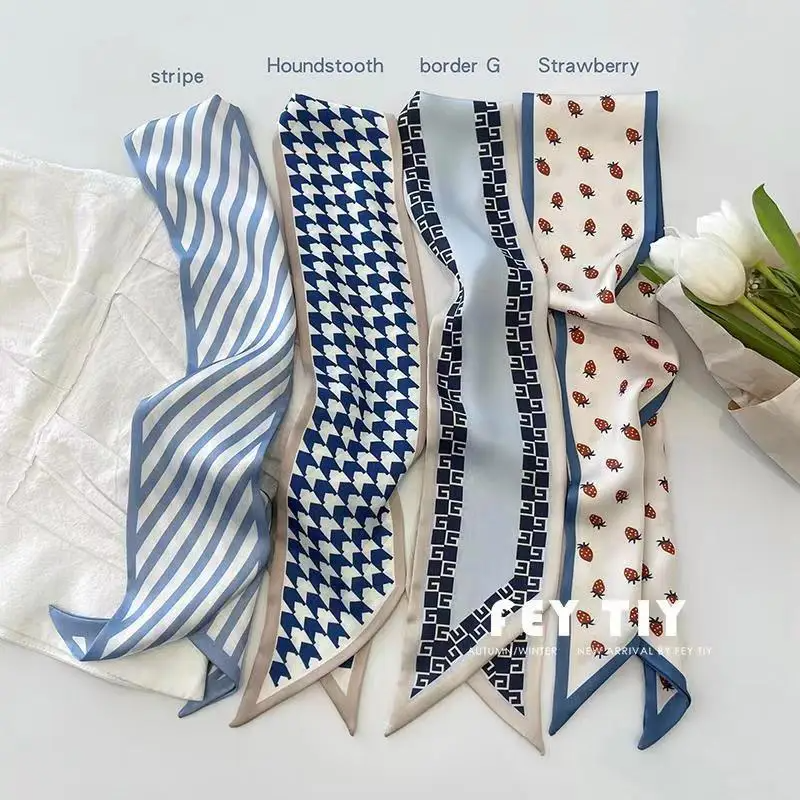 Set Series Silk Satin Scarf Wo - Women Fashion Necktie ulasan dan harga