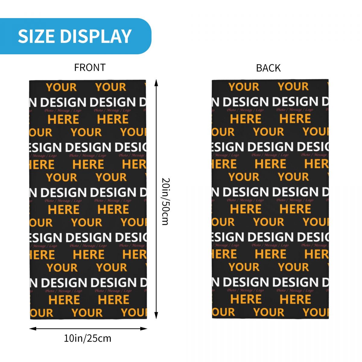 Custom Your Design Here Bandan - Women Fashion Logo ulasan dan harga