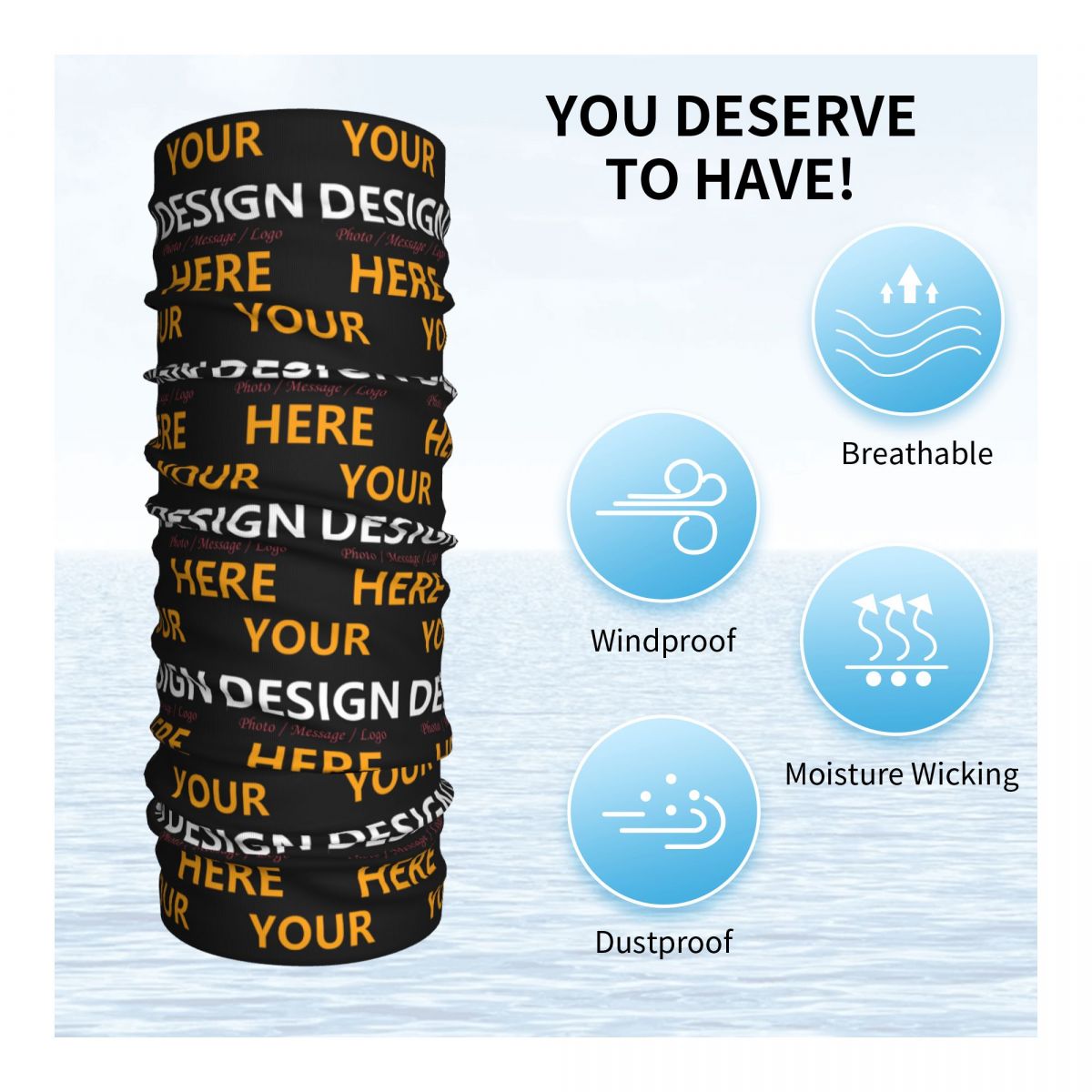 Custom Your Design Here Bandan - Women Fashion Logo ulasan dan harga
