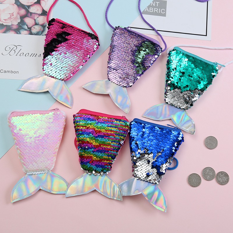 Sequin Coin Purse with Lanyard - Coin Purse Women ulasan dan harga