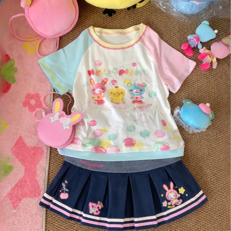 Girls Slim Subculture Two Piec - Crop Top Women ulasan dan harga
