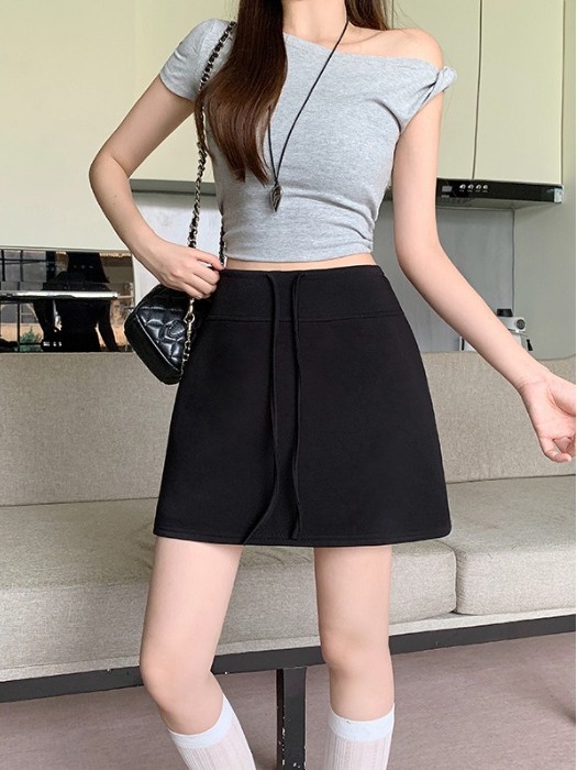plus Size American Retro Casua - A-Line Skirt Midi ulasan dan harga