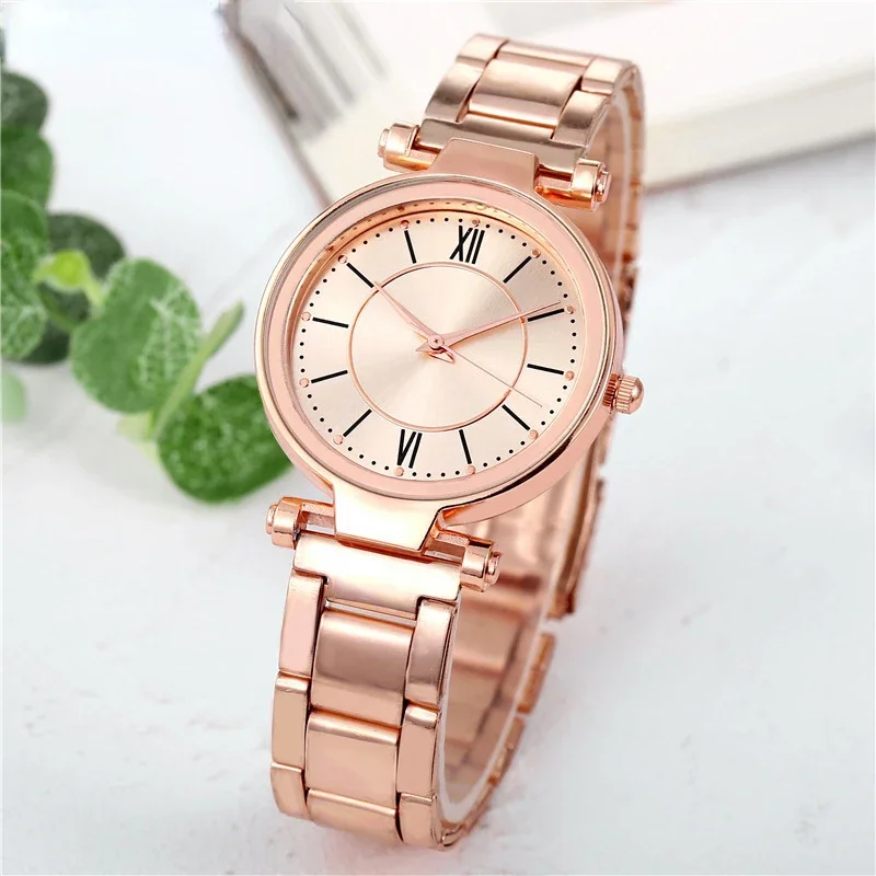 Luxury Rose Gold Stainless Ste - Women'S Fashion Digital Watch ulasan dan harga