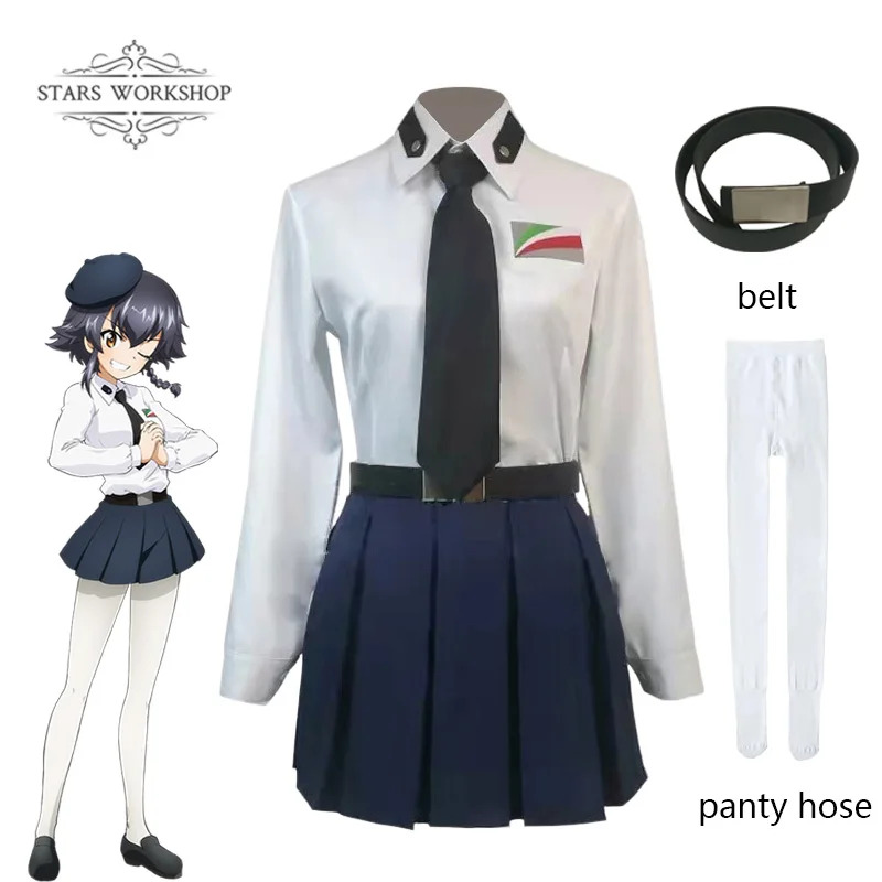 qq34Anime GIRLS und PANZER Anz - Pleated Skirt Women ulasan dan harga