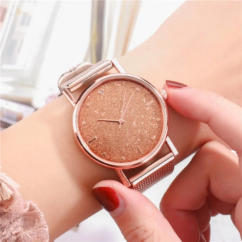 2025 Luxury Rose Gold Stainles - Women'S Fashion Digital Watch ulasan dan harga