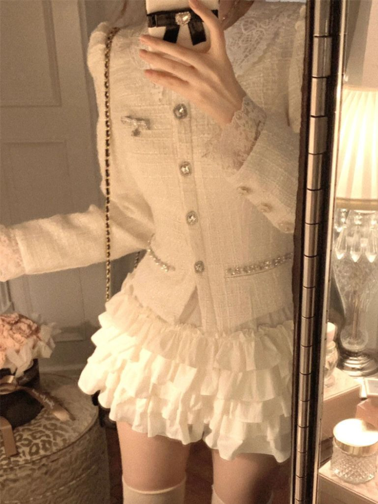 New Autumn French Elegant Fash - Women'S Y2K Fashion Aesthetic ulasan dan harga