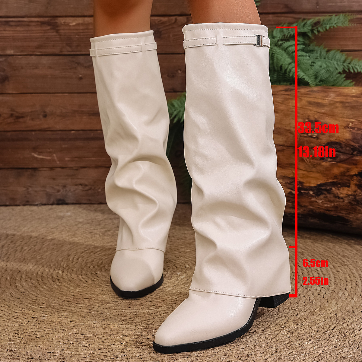 2025 Fashion High Heel Knee Hi - Women Fashion Korean ulasan dan harga