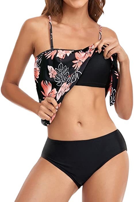 Women's High Waist Bikini Crop - Crop Top Women ulasan dan harga