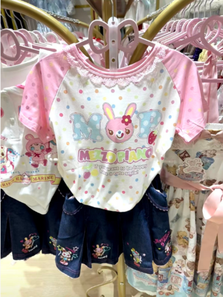 Y2K Cute Printed T Shirt Crop  - Crop Top Women ulasan dan harga
