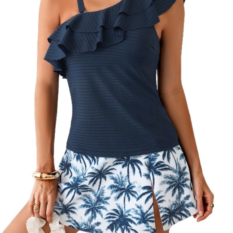 Woman Tankini Swimwear Sleevel - Crop Top Women ulasan dan harga