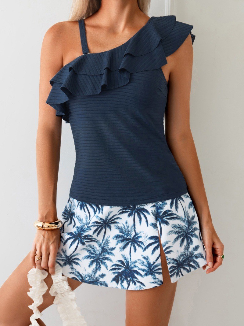 Woman Tankini Swimwear Sleevel - Crop Top Women ulasan dan harga