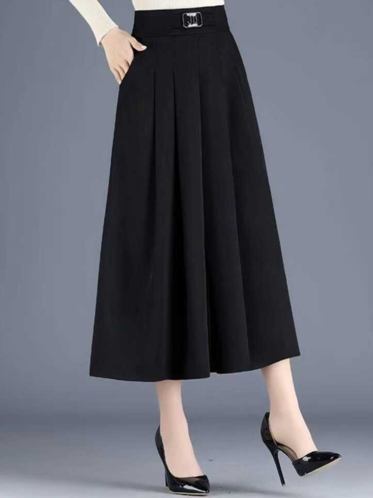 Slimming High Waist A-Line Mid - A-Line Skirt Midi ulasan dan harga