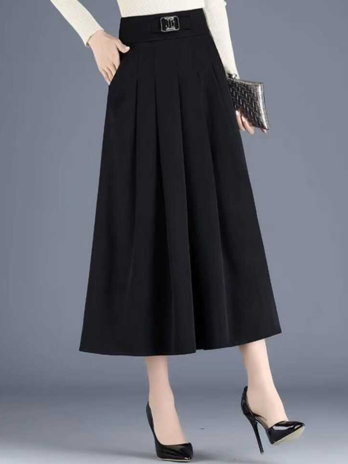 Slimming High Waist A-Line Mid - A-Line Skirt Midi ulasan dan harga