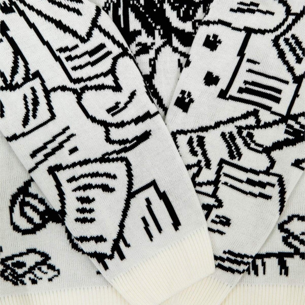Vintage Cartoon Knitted Sweate - Women'S Y2K Fashion Aesthetic ulasan dan harga