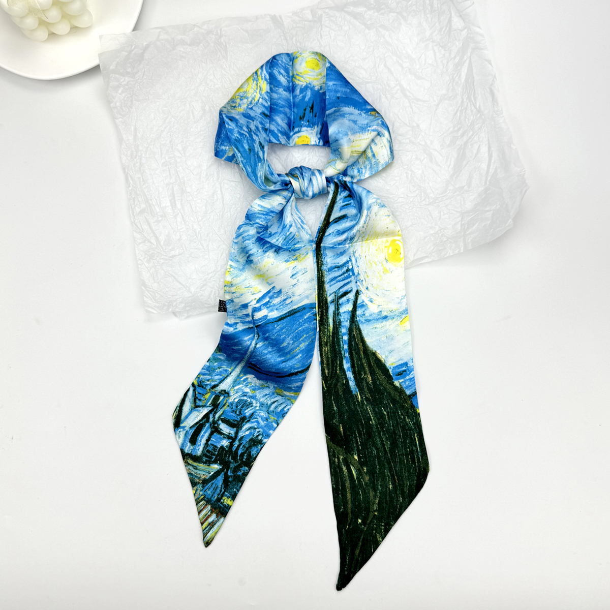 New Ribbon Silk Long Scarf Wom - Women Fashion Necktie ulasan dan harga
