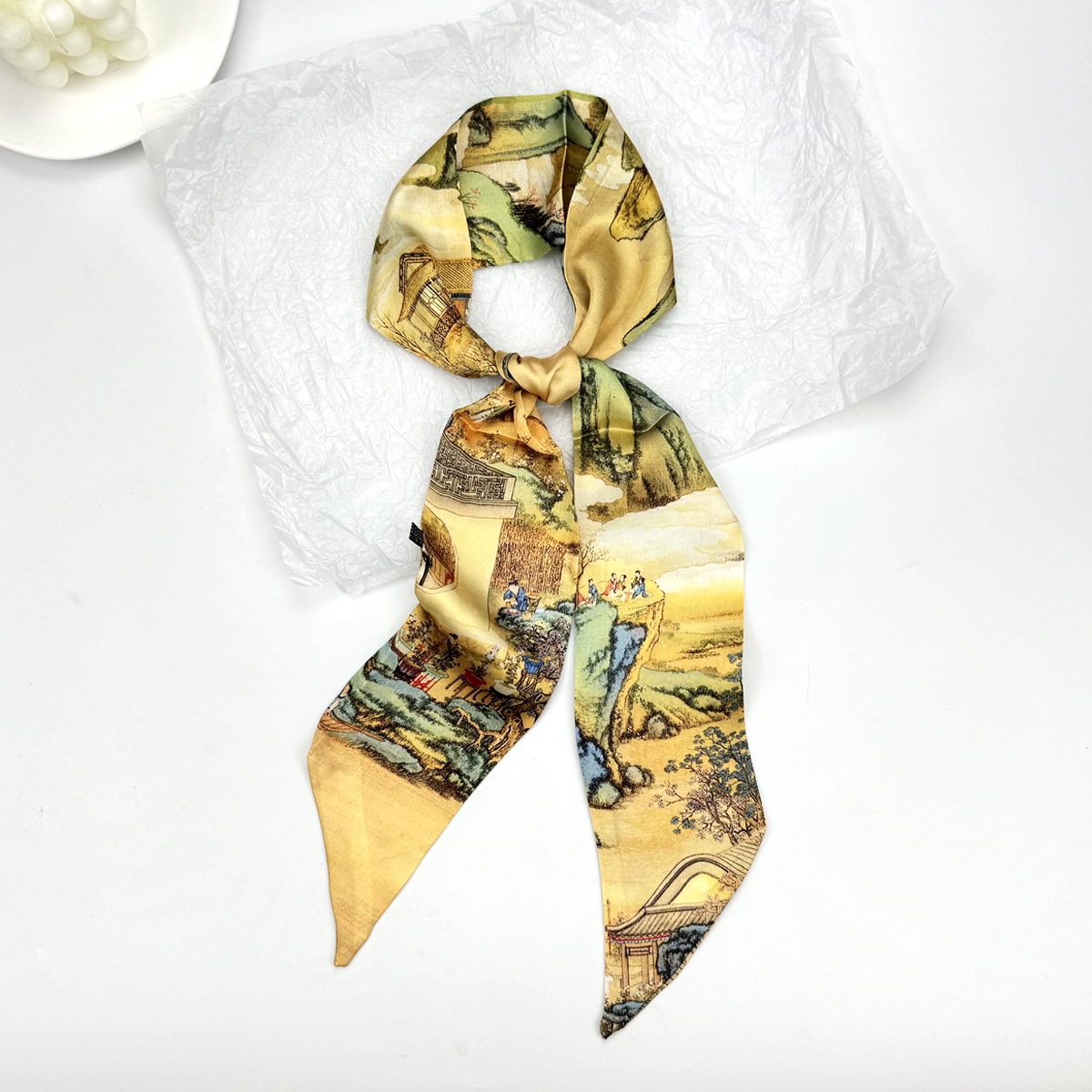New Ribbon Silk Long Scarf Wom - Women Fashion Necktie ulasan dan harga