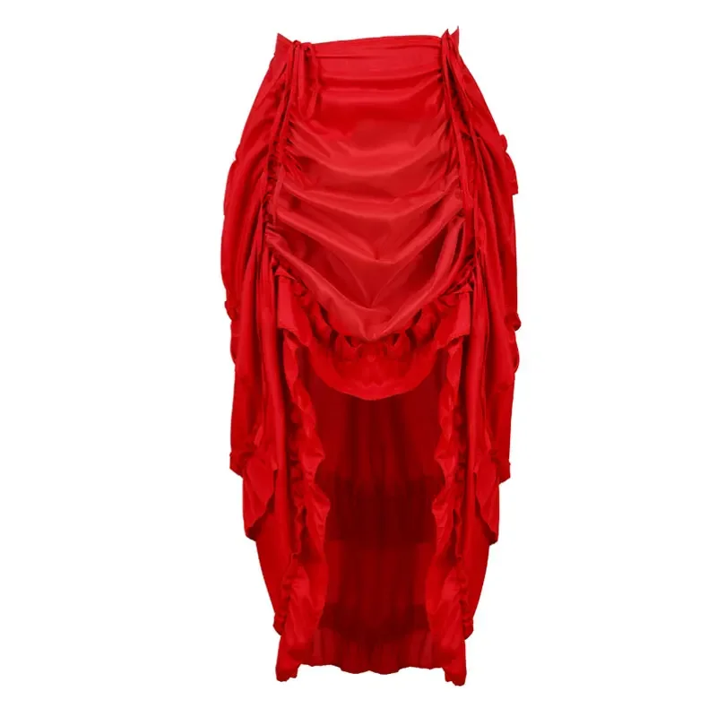 Steampunk Gothic Corset With S - Pleated Skirt Women ulasan dan harga