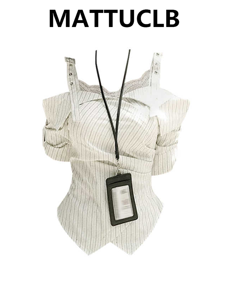 2026 Summer Women Striped Shir - Women'S Y2K Fashion Aesthetic ulasan dan harga