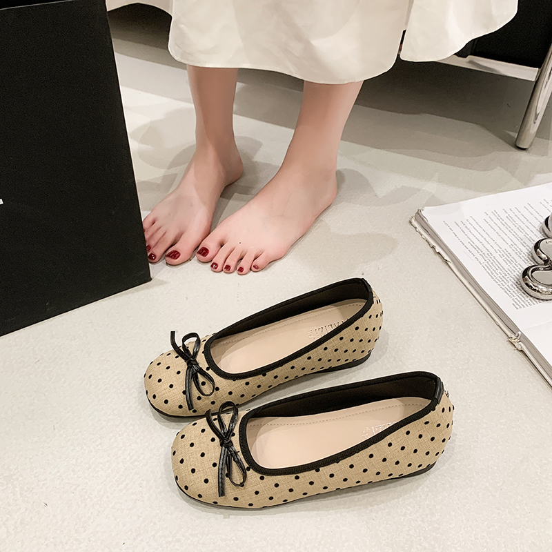 Soft Korean-style Bow Tie Flat - Women Fashion Korean ulasan dan harga