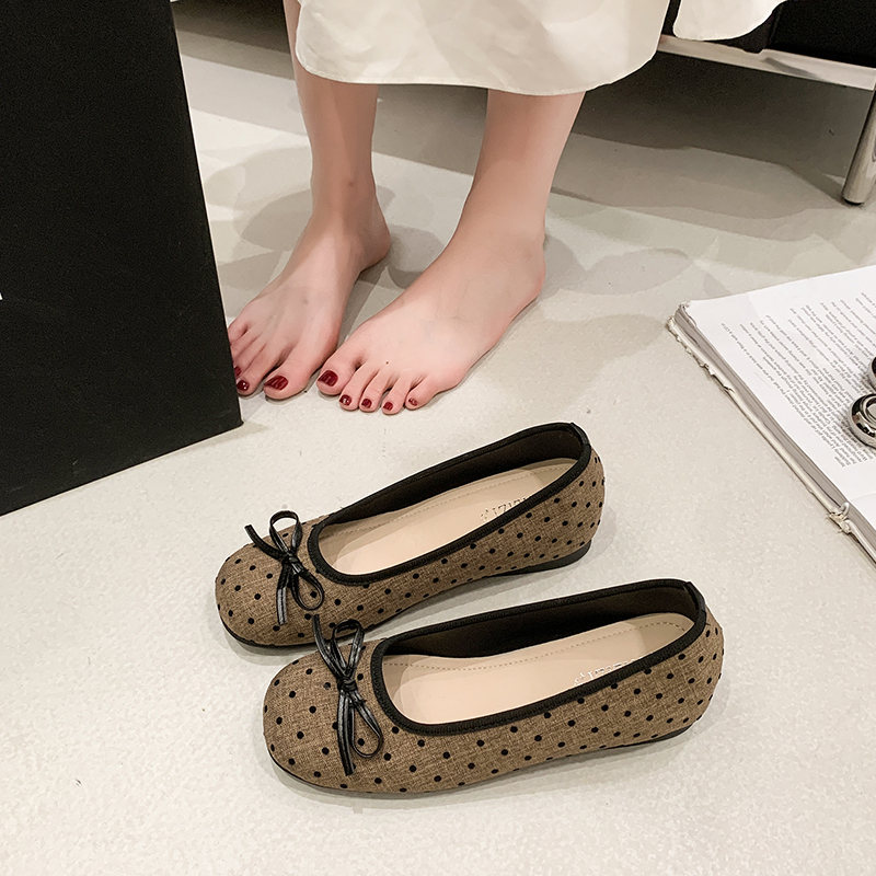 Soft Korean-style Bow Tie Flat - Women Fashion Korean ulasan dan harga