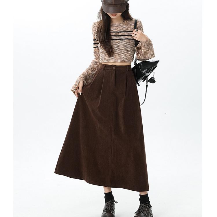 plus Size 300 Pou Korean Sle C - A-Line Skirt Midi ulasan dan harga