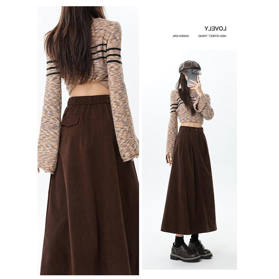 plus Size 300 Pou Korean Sle C - A-Line Skirt Midi ulasan dan harga